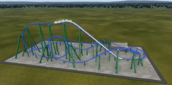 Five-ring roller coaster