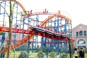 Medium-sized three-ring 440 roller coaster