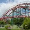 Medium-sized three-ring 440 roller coaster
