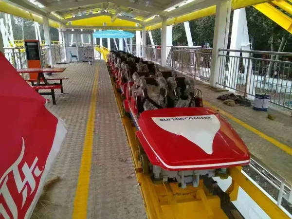 Medium-sized three-ring 440 roller coaster