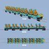 Five-ring roller coaster