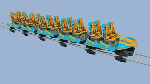 Five-ring roller coaster