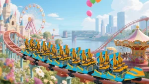 Five-ring roller coaster